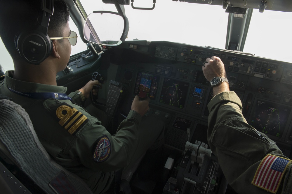 Patrol Squadron 16 (VP-16) conducts P-8A Poseidon flight with Bangladesh Navy