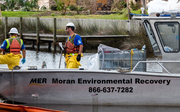 U.S. Coast Guard Begins Process Of Removing Damaged Boats