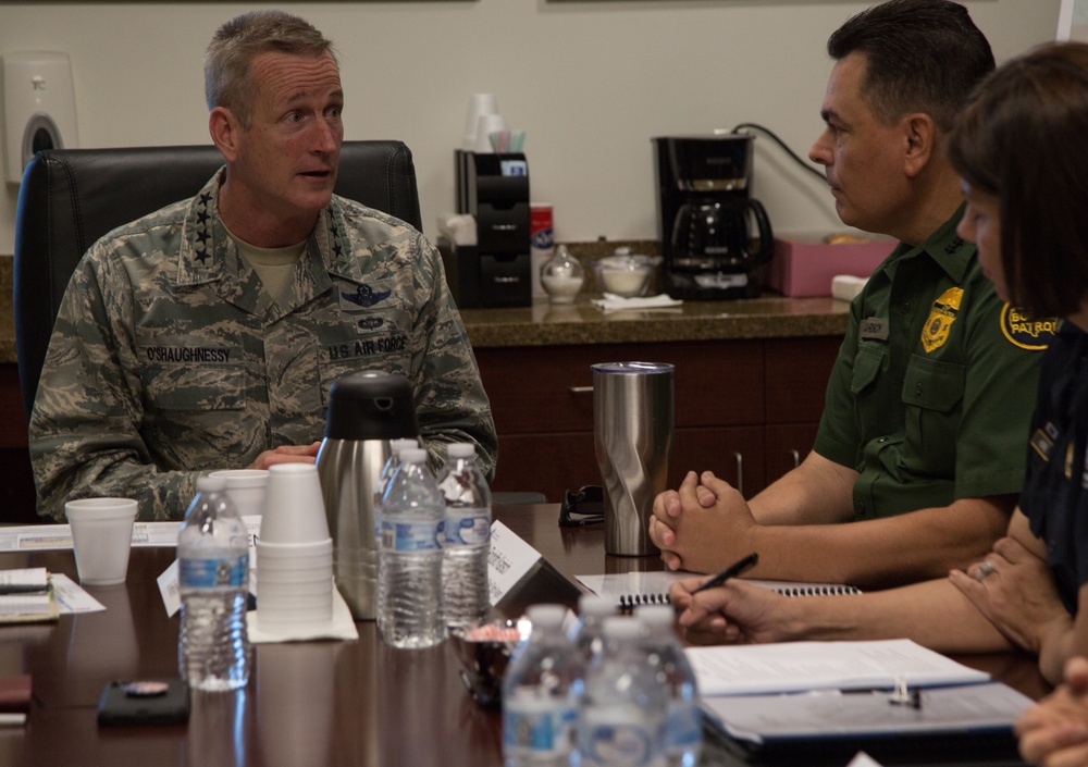 Gen. O'Shaugnessy and CBP leadership visit Southwest Border