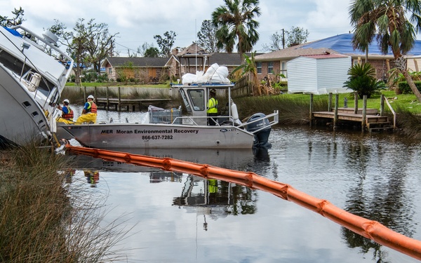 U.S. Coast Guard Begins Process Of Removing Damaged Boats
