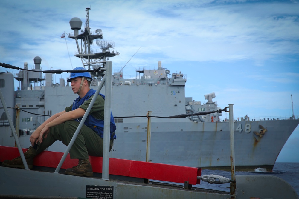 U.S.S Ashland Offloading for Saipan