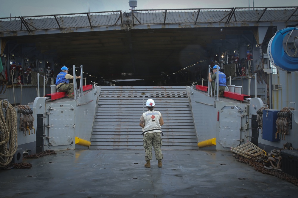 U.S.S Ashland Offloading for Saipan