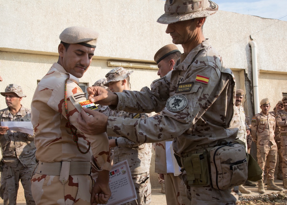 Graduation ceremony at the Besmaya Range Complex