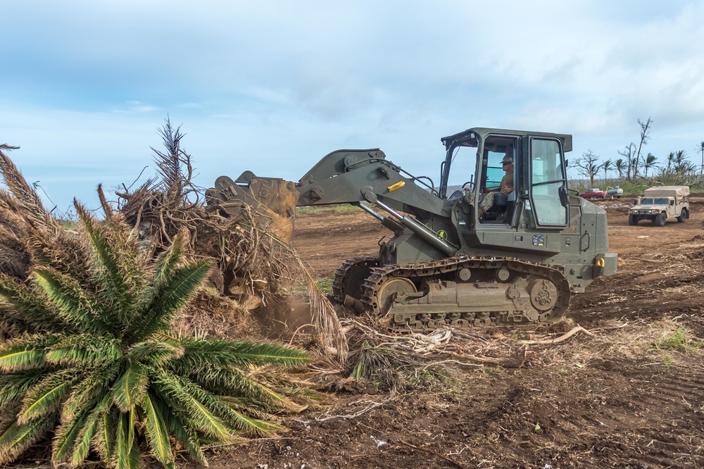 NMCB 1 Continues Debris Clearing in Tinian