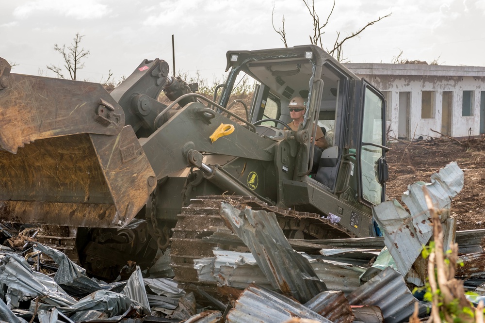 NMCB 1 Continues Debris Clearing in Tinian