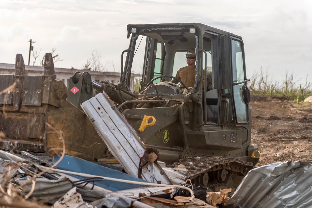 NMCB 1 Continues Debris Clearing in Tinian