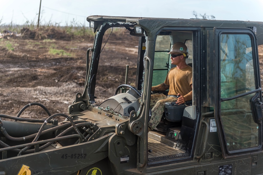 NMCB 1 Continues Debris Clearing in Tinian