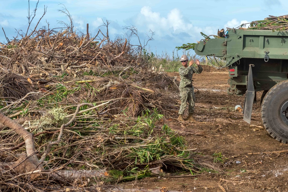 NMCB 1 Continues Clearing Deris in Tinian