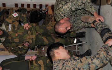 IDC from 22 NCR Leads Training with Navy Corpsman and Norwegians