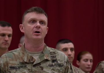 U.S. Army Central Headquarters and Headquarters Company combat patching ceremony