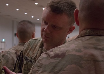 U.S. Army Central Headquarters and Headquarters Battalion combat patching ceremony