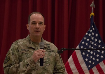 U.S. Army Central Headquarters and Headquarters Battalion combat patching ceremony
