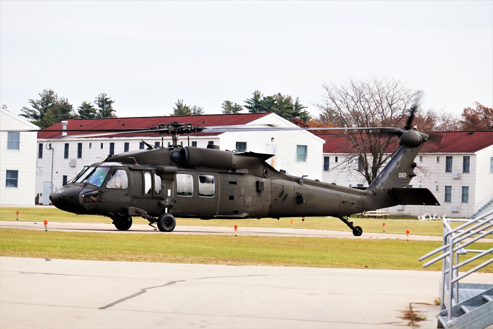 Wisconsin National Guard UH-60 Blackhawk operations at Fort McCoy