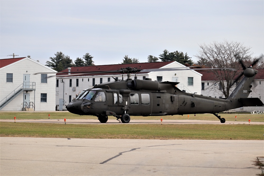 Wisconsin National Guard UH-60 Blackhawk operations at Fort McCoy