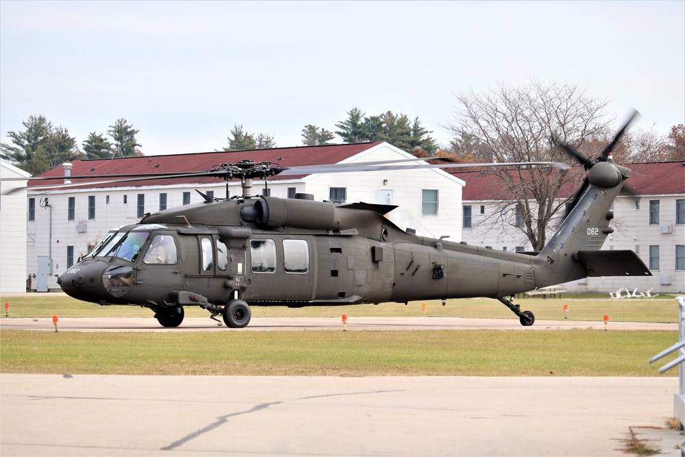 Wisconsin National Guard UH-60 Blackhawk operations at Fort McCoy