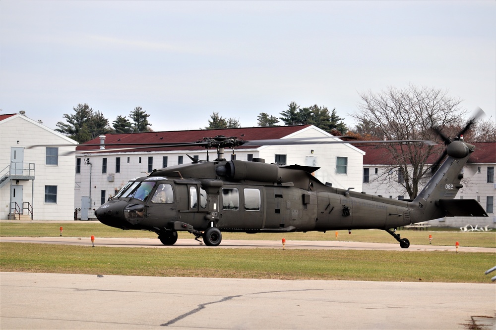 Wisconsin National Guard UH-60 Blackhawk operations at Fort McCoy