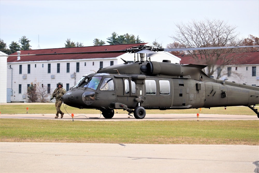 Wisconsin National Guard UH-60 Blackhawk operations at Fort McCoy