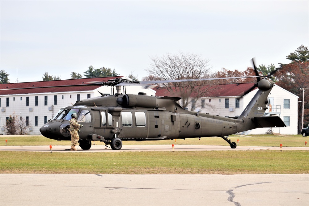 Wisconsin National Guard UH-60 Blackhawk operations at Fort McCoy