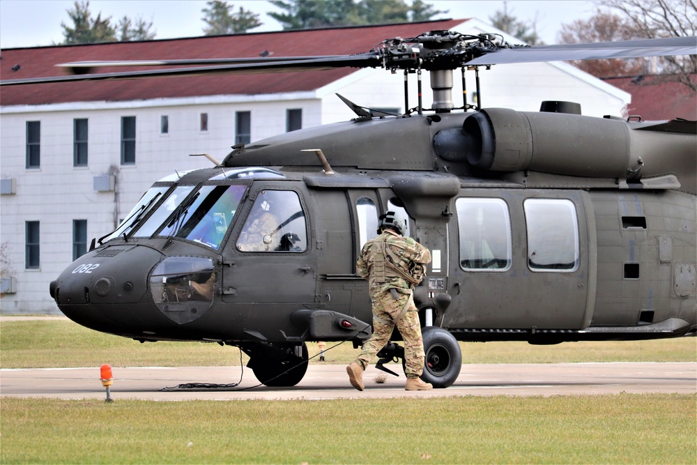 Wisconsin National Guard UH-60 Blackhawk operations at Fort McCoy