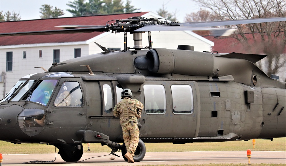 Wisconsin National Guard UH-60 Blackhawk operations at Fort McCoy