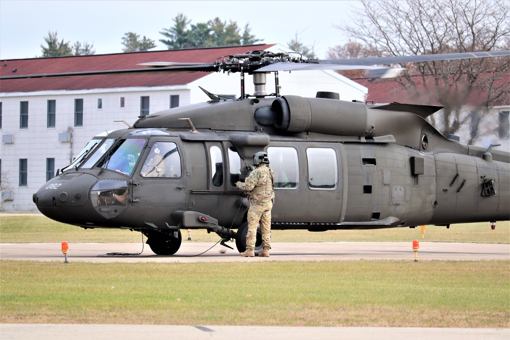 Wisconsin National Guard UH-60 Blackhawk operations at Fort McCoy