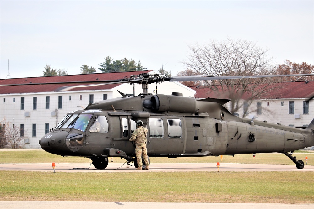 Wisconsin National Guard UH-60 Blackhawk operations at Fort McCoy