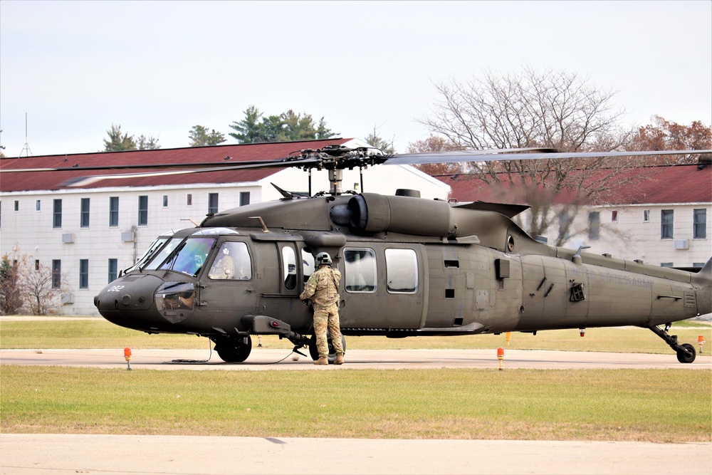 Wisconsin National Guard UH-60 Blackhawk operations at Fort McCoy