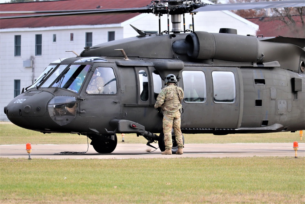 Wisconsin National Guard UH-60 Blackhawk operations at Fort McCoy