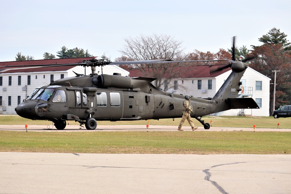 Wisconsin National Guard UH-60 Blackhawk operations at Fort McCoy