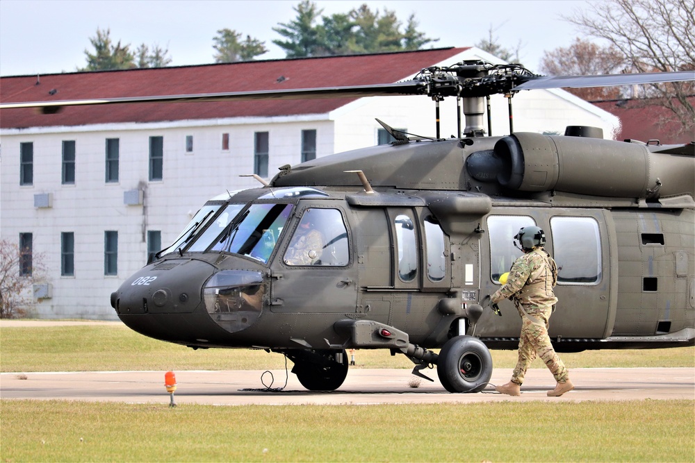 Wisconsin National Guard UH-60 Blackhawk operations at Fort McCoy