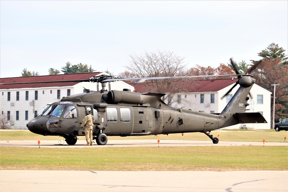 Wisconsin National Guard UH-60 Blackhawk operations at Fort McCoy