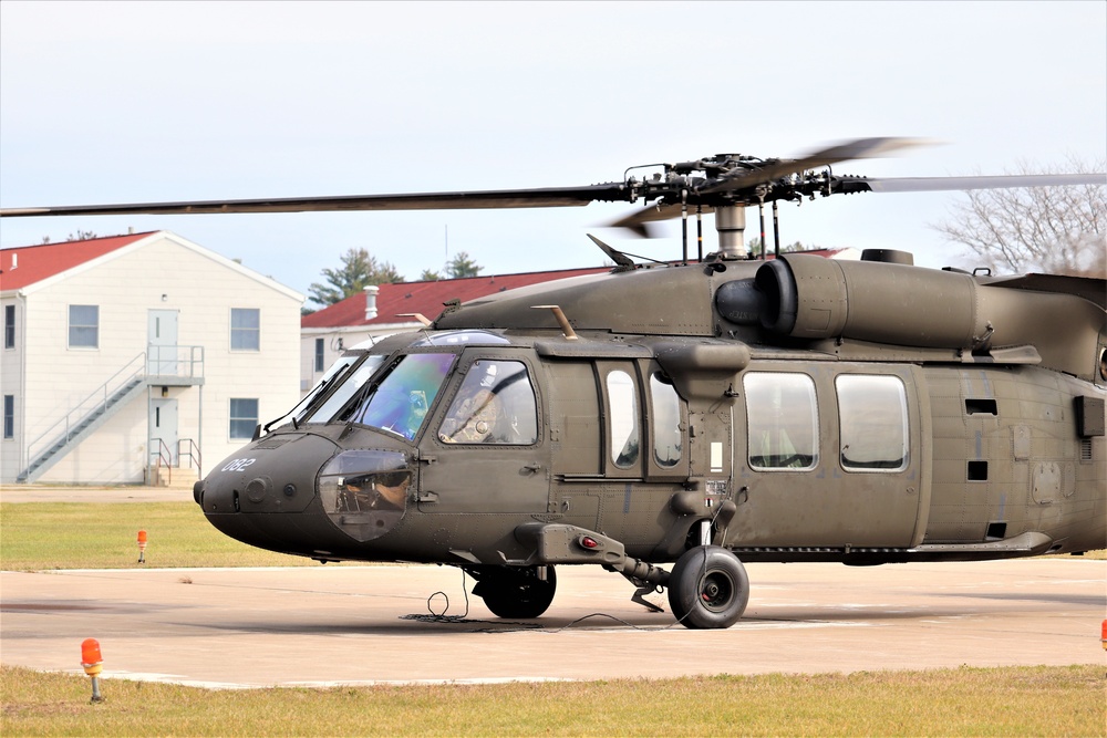 Wisconsin National Guard UH-60 Blackhawk operations at Fort McCoy