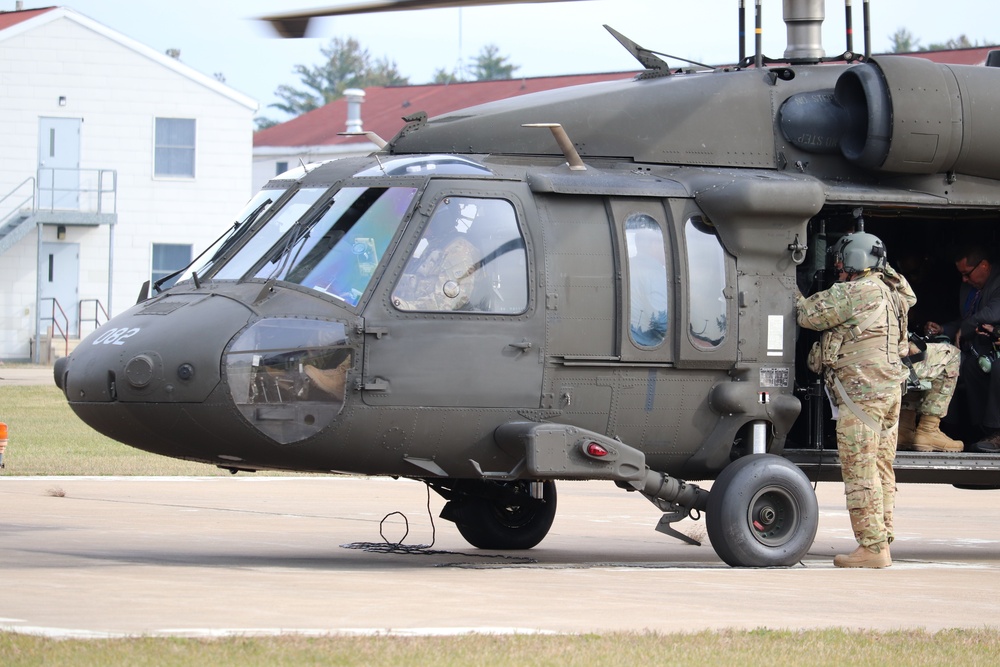 Wisconsin National Guard UH-60 Blackhawk operations at Fort McCoy