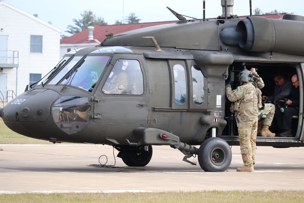 Wisconsin National Guard UH-60 Blackhawk operations at Fort McCoy