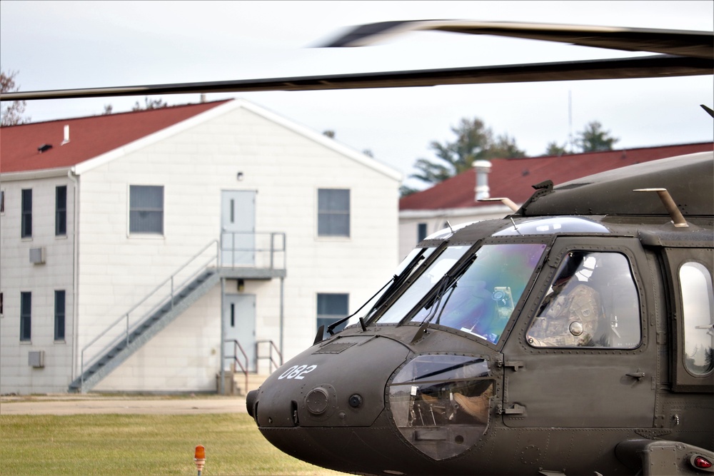 Wisconsin National Guard UH-60 Blackhawk operations at Fort McCoy