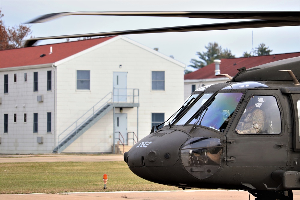 Wisconsin National Guard UH-60 Blackhawk operations at Fort McCoy