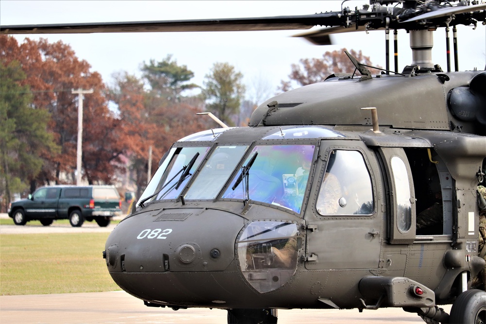 Wisconsin National Guard UH-60 Blackhawk operations at Fort McCoy