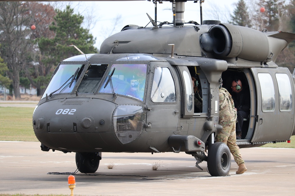 Wisconsin National Guard UH-60 Blackhawk operations at Fort McCoy