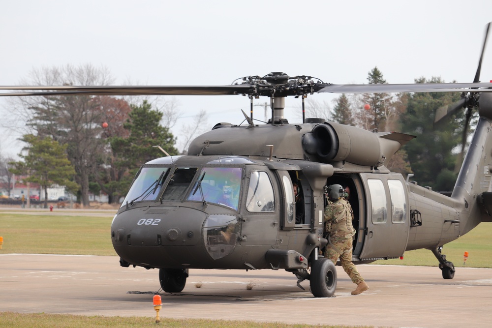 Wisconsin National Guard UH-60 Blackhawk operations at Fort McCoy