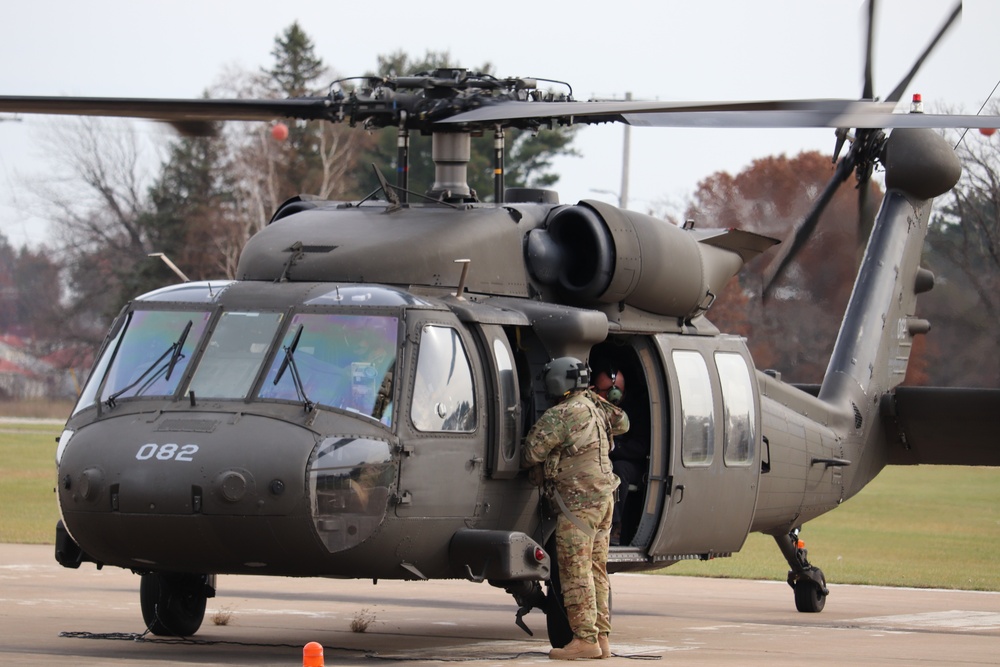 Wisconsin National Guard UH-60 Blackhawk operations at Fort McCoy