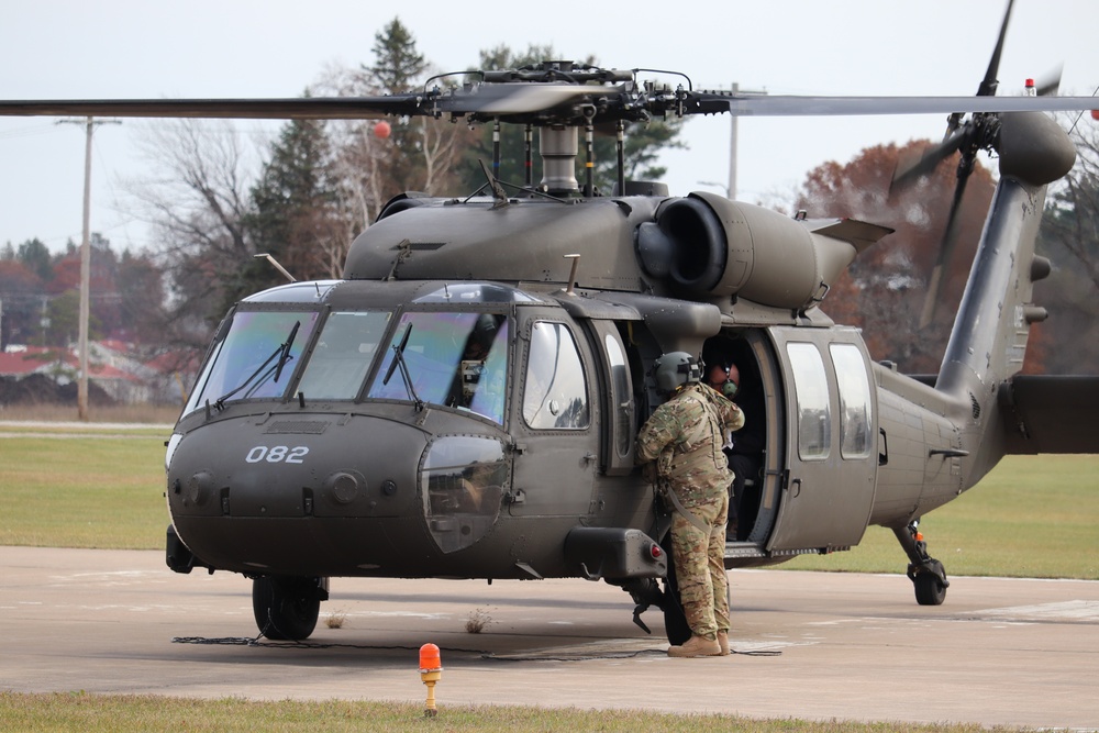 Wisconsin National Guard UH-60 Blackhawk operations at Fort McCoy