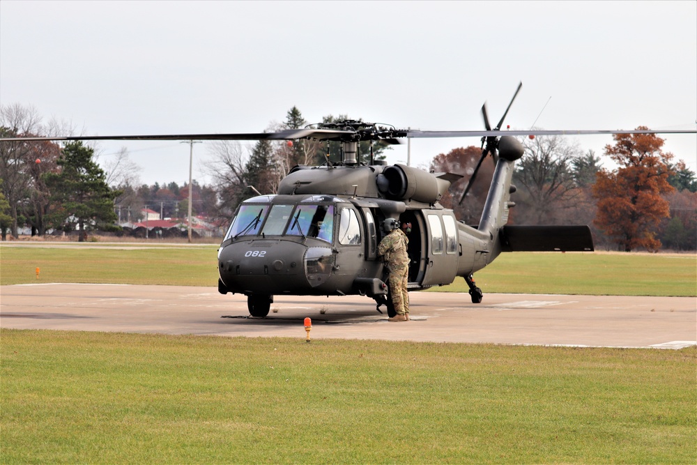 Wisconsin National Guard UH-60 Blackhawk operations at Fort McCoy