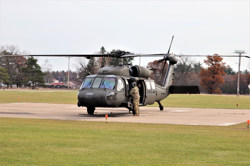 Wisconsin National Guard UH-60 Blackhawk operations at Fort McCoy