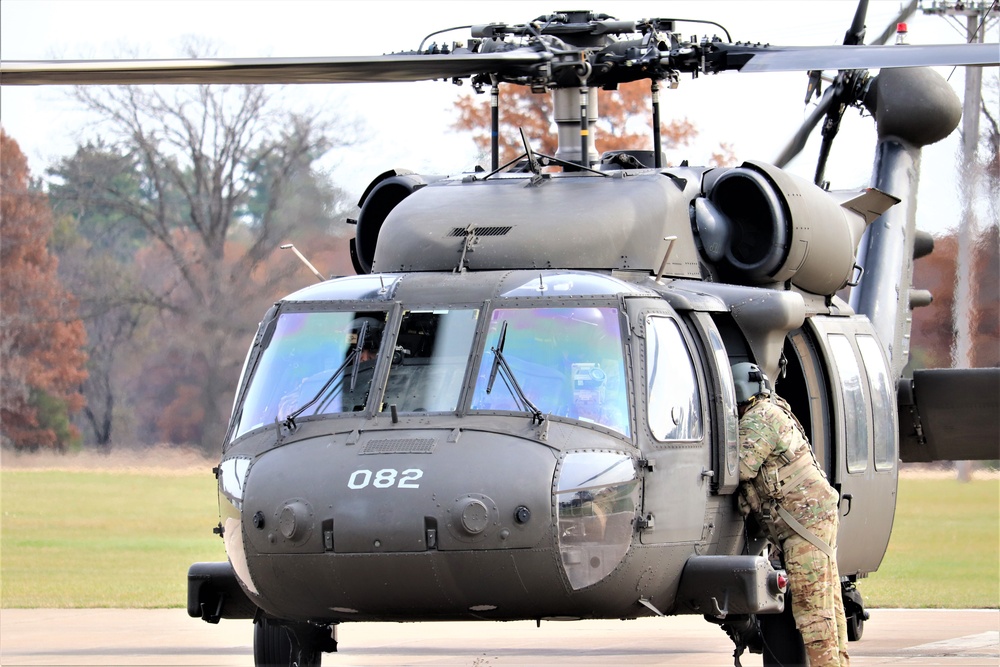 Wisconsin National Guard UH-60 Blackhawk operations at Fort McCoy