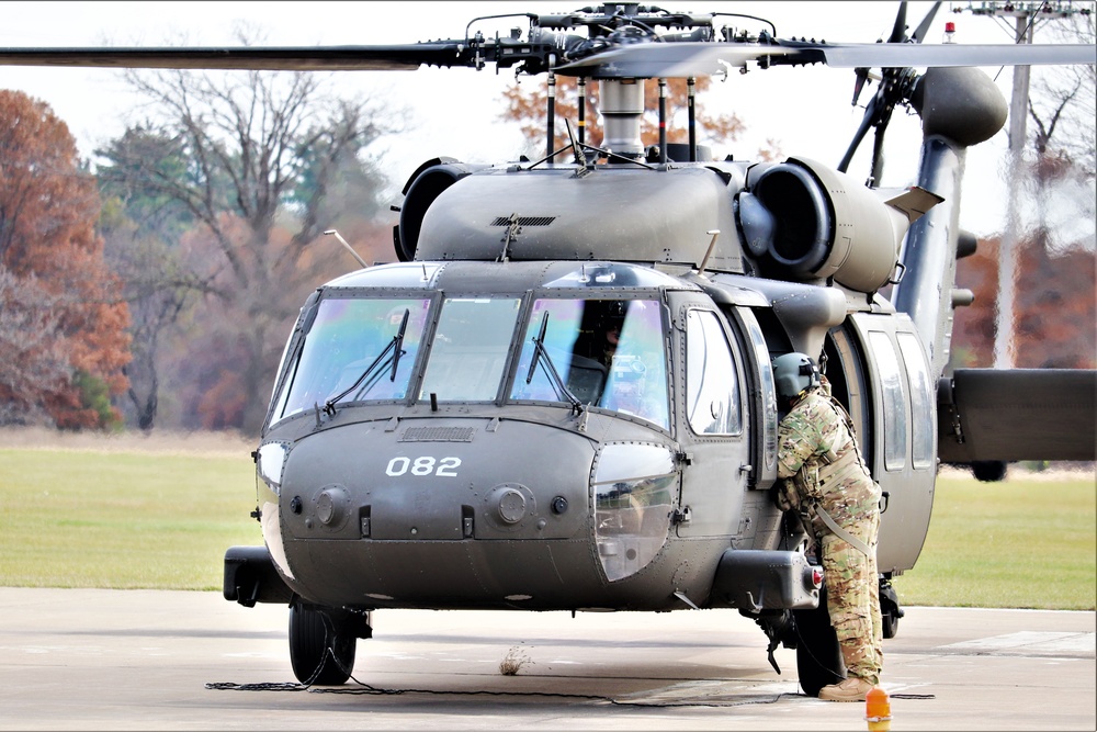 Wisconsin National Guard UH-60 Blackhawk operations at Fort McCoy