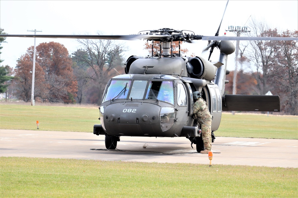 Wisconsin National Guard UH-60 Blackhawk operations at Fort McCoy