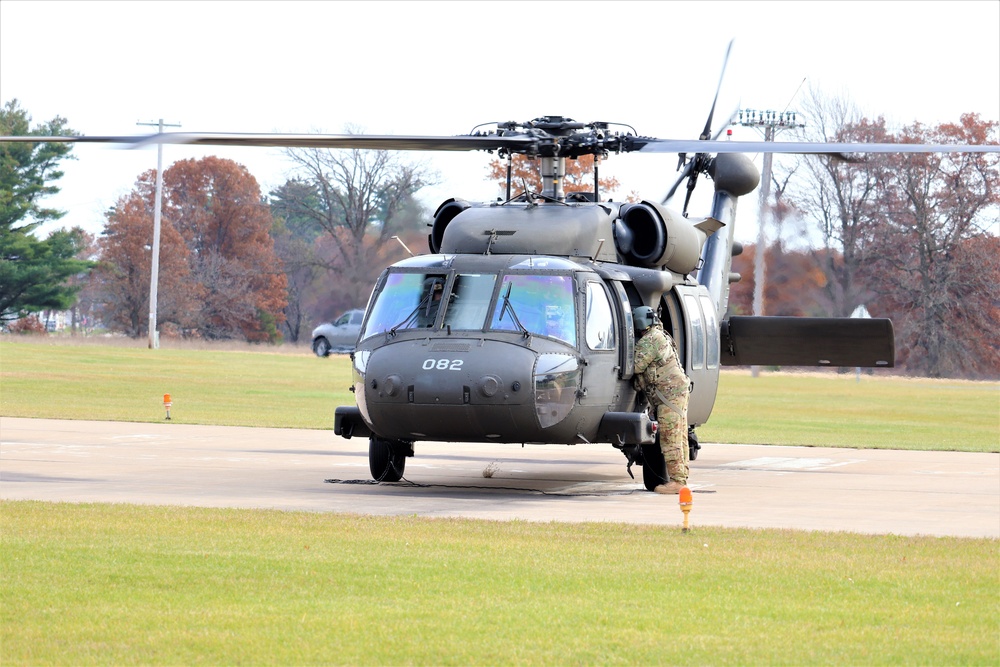 Wisconsin National Guard UH-60 Blackhawk operations at Fort McCoy