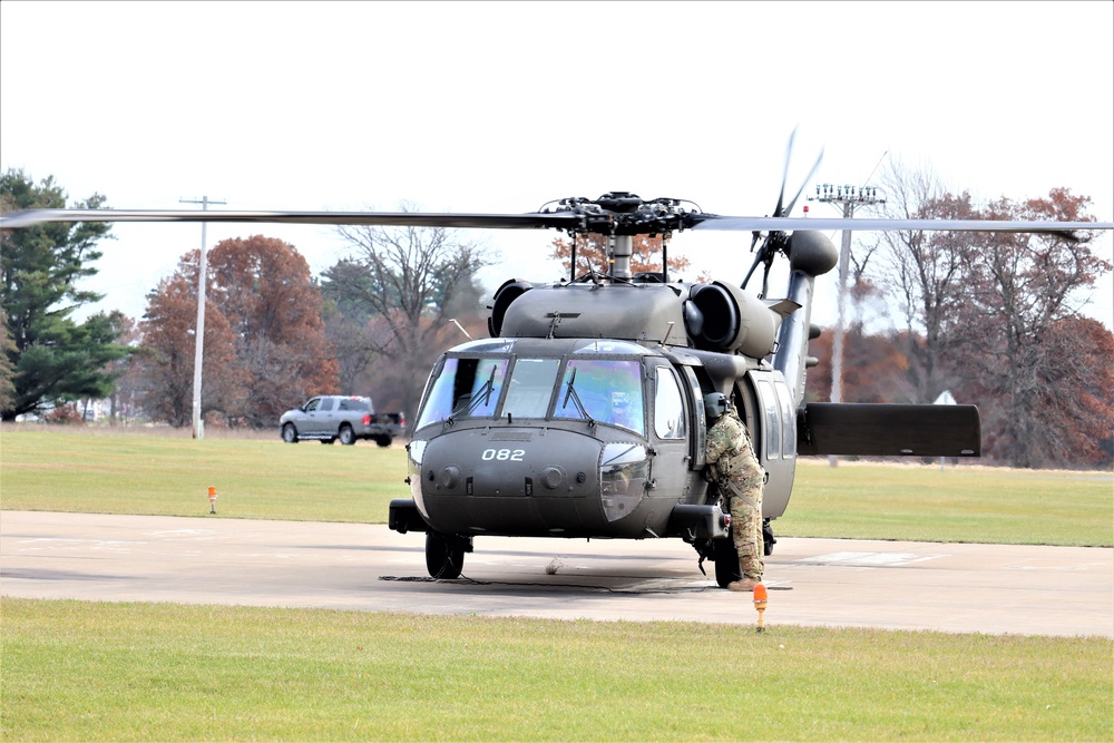 Wisconsin National Guard UH-60 Blackhawk operations at Fort McCoy