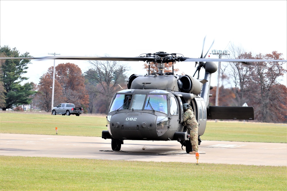 Wisconsin National Guard UH-60 Blackhawk operations at Fort McCoy