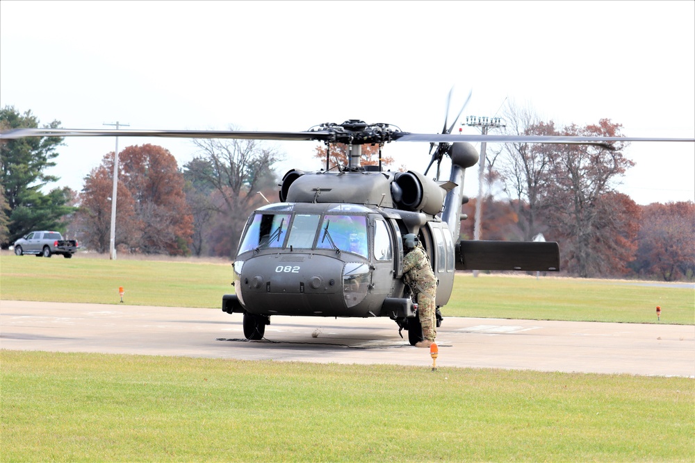 Wisconsin National Guard UH-60 Blackhawk operations at Fort McCoy